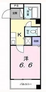ジャンレジダンスM【101号室】の間取り