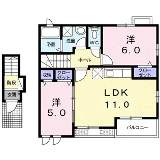 ブライトハウス【203号室】の間取り