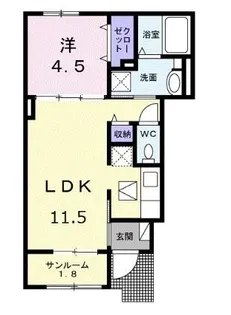 レジデンス【102号室】の間取り