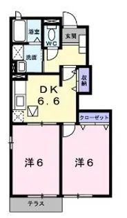 グリーンパレス【104号室】の間取り