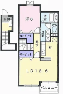 ヴィオラ ハウスHAMA【202号室】の間取り