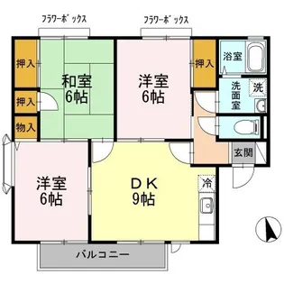 3DKの間取り画像