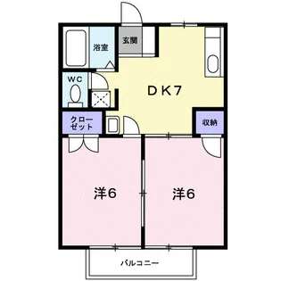 シュープ三条【103号室】の間取り