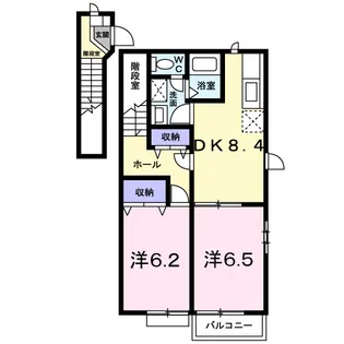 ミルキーウェイ【201号室】の間取り