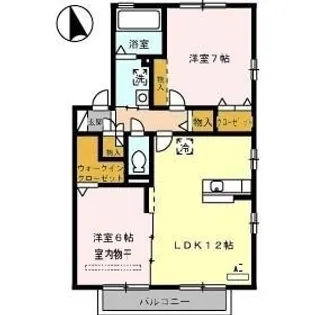 T'Sスクエア E棟【202号室】の間取り