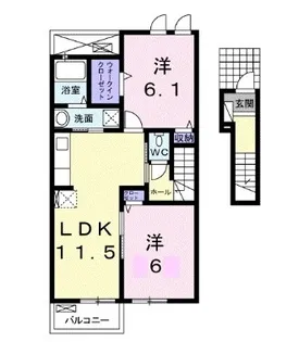 ラ・ルーチェ【203号室】の間取り