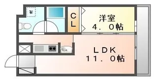 コリドールベルエア【203号室】の間取り
