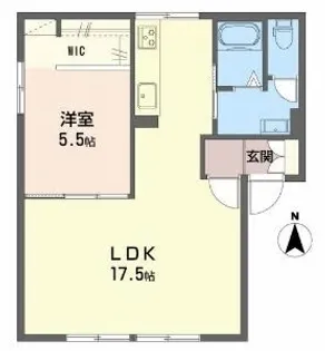 シャトレ・ケイ【101号室】の間取り