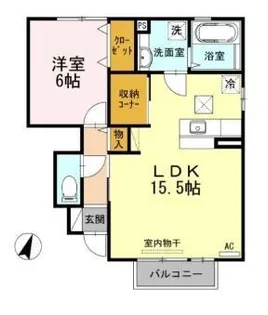 セジュールウィットKEI【102号室】の間取り