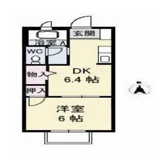 フォブール高崎【203号室】の間取り