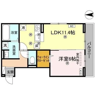 グレイスフル【103号室】の間取り