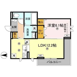グレイスフル【105号室】の間取り