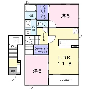 ブライトハウス【204号室】の間取り