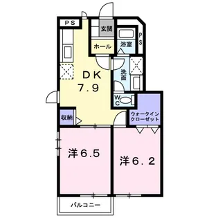 キッシングラミーA【103号室】の間取り