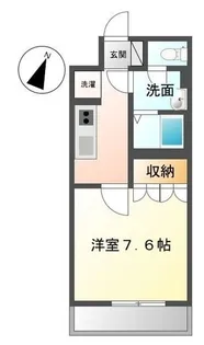 フランドール M【105号室】の間取り