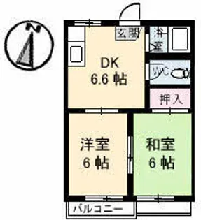 シーサイド ハイツA棟【203号室】の間取り