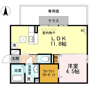 ルチルクォーツ【101号室】の間取り