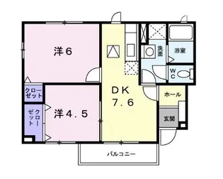 ラフレシールA【101号室】の間取り