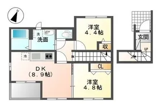 キャンベル【202号室】の間取り