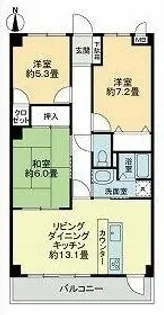 フィネス秀【105号室】の間取り
