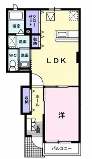 グランデ カーサD【102号室】の間取り
