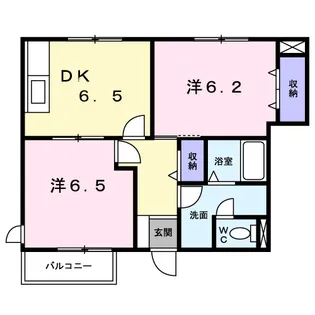 オーブリー栗熊【101号室】の間取り