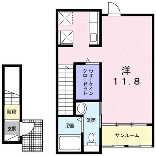 ガーデンハウスMB【202号室】の間取り