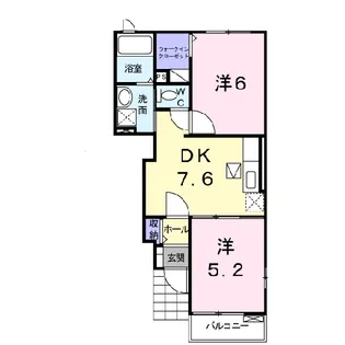 エアリー アバンツァート A【103号室】の間取り