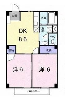 新居アパート Y【202号室】の間取り