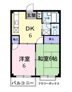 エルディム中原【203号室】の間取り