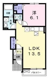 エレガンシア ブローテⅠ【102号室】の間取り