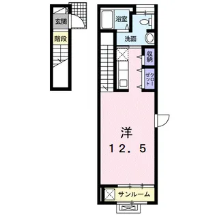 ガーデンハウスM D【201号室】の間取り