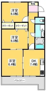 宮地マンション【302号室】の間取り