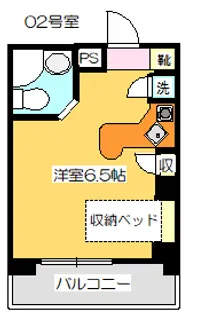 ラ・パルフェ・ド・コロン【302号室】の間取り