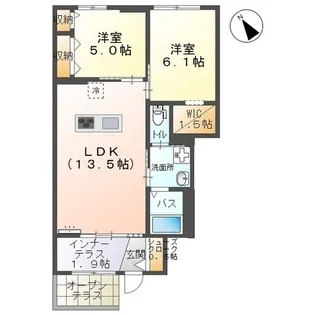 グランリヴィエールⅢ【101号室】の間取り