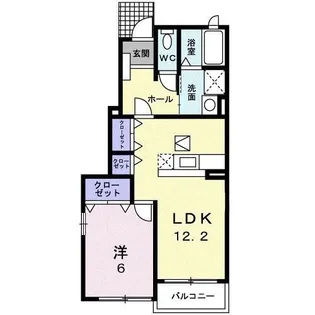 グレイスフルC【103号室】の間取り