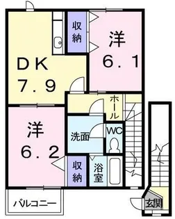 アネックス村山 B【202号室】の間取り