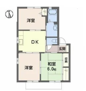 グランシードK Ⅰ棟【201号室】の間取り