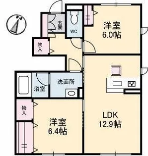 シャーメゾンマイスター【101号室】の間取り