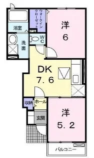 アベンシス7【105号室】の間取り