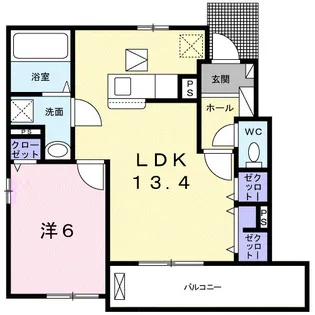 ルミエール【103号室】の間取り