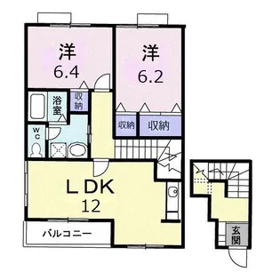 メゾニティー B【201号室】の間取り