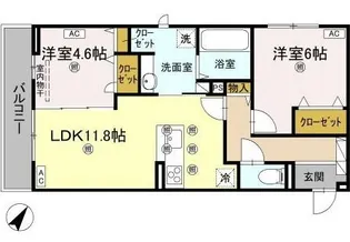 リエートパーク【302号室】の間取り