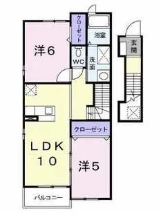 ブルー アイランド【202号室】の間取り