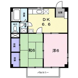 ニューシティ三条B【204号室】の間取り