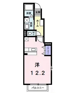 メデューセ M【101号室】の間取り