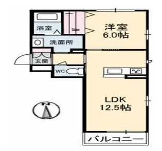 BEREO SVALA【101号室】の間取り