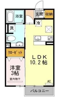 サンライズ豊益 西大浜【108号室】の間取り