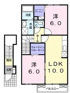 パル ガーデン6【202号室】の間取り