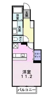 バレーフィールドⅡ【108号室】の間取り